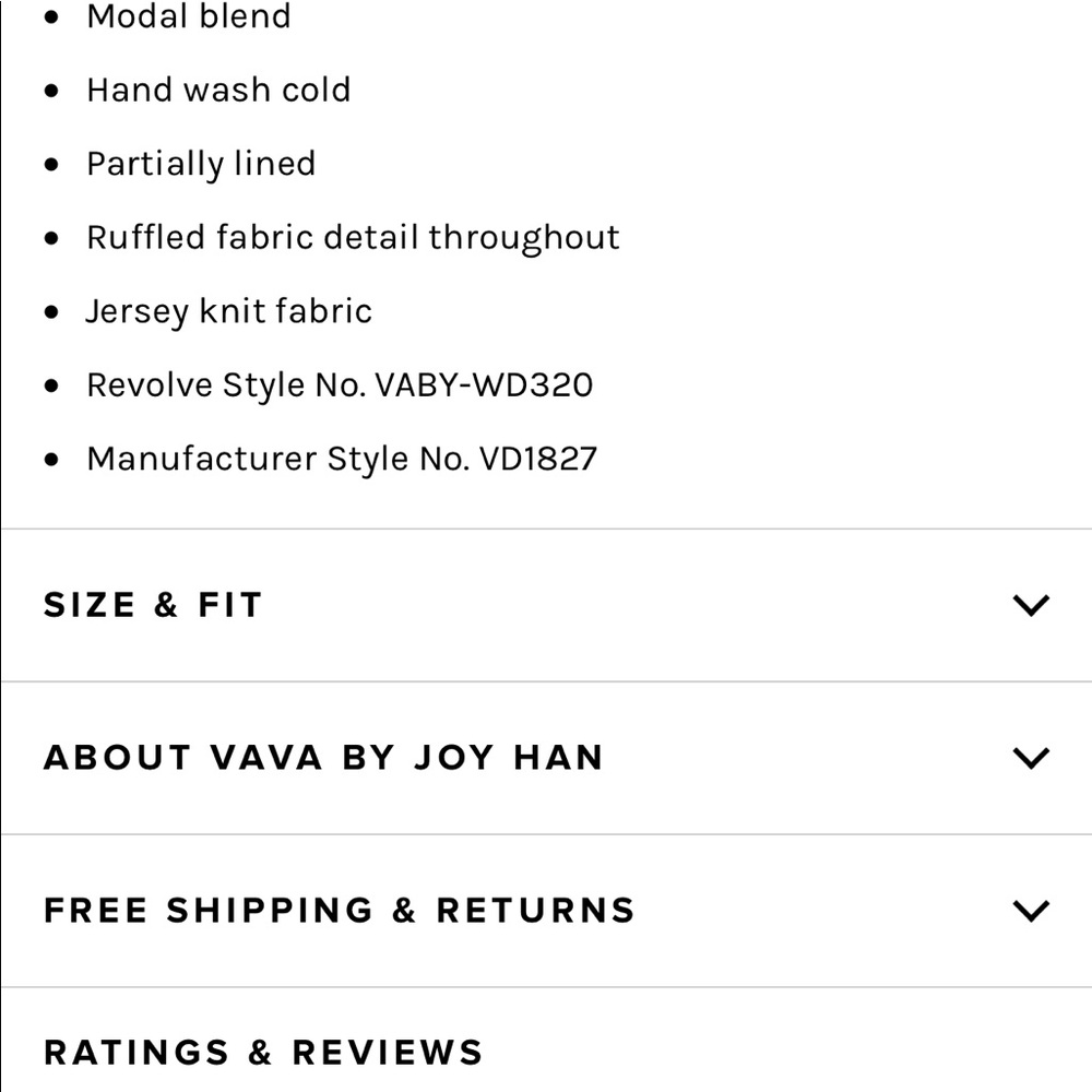 Revolve Black Ruffle Dress - Picture 4 of 6